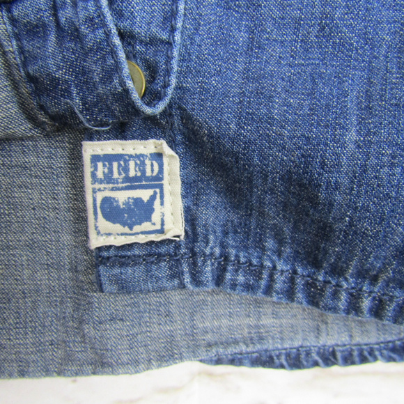 Feed USA + Target Long Sleee Button Down Denim - Picture 3 of 8